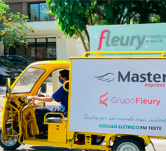 Grupo Fleury utiliza veículo elétrico para reduzir emissão de carbono